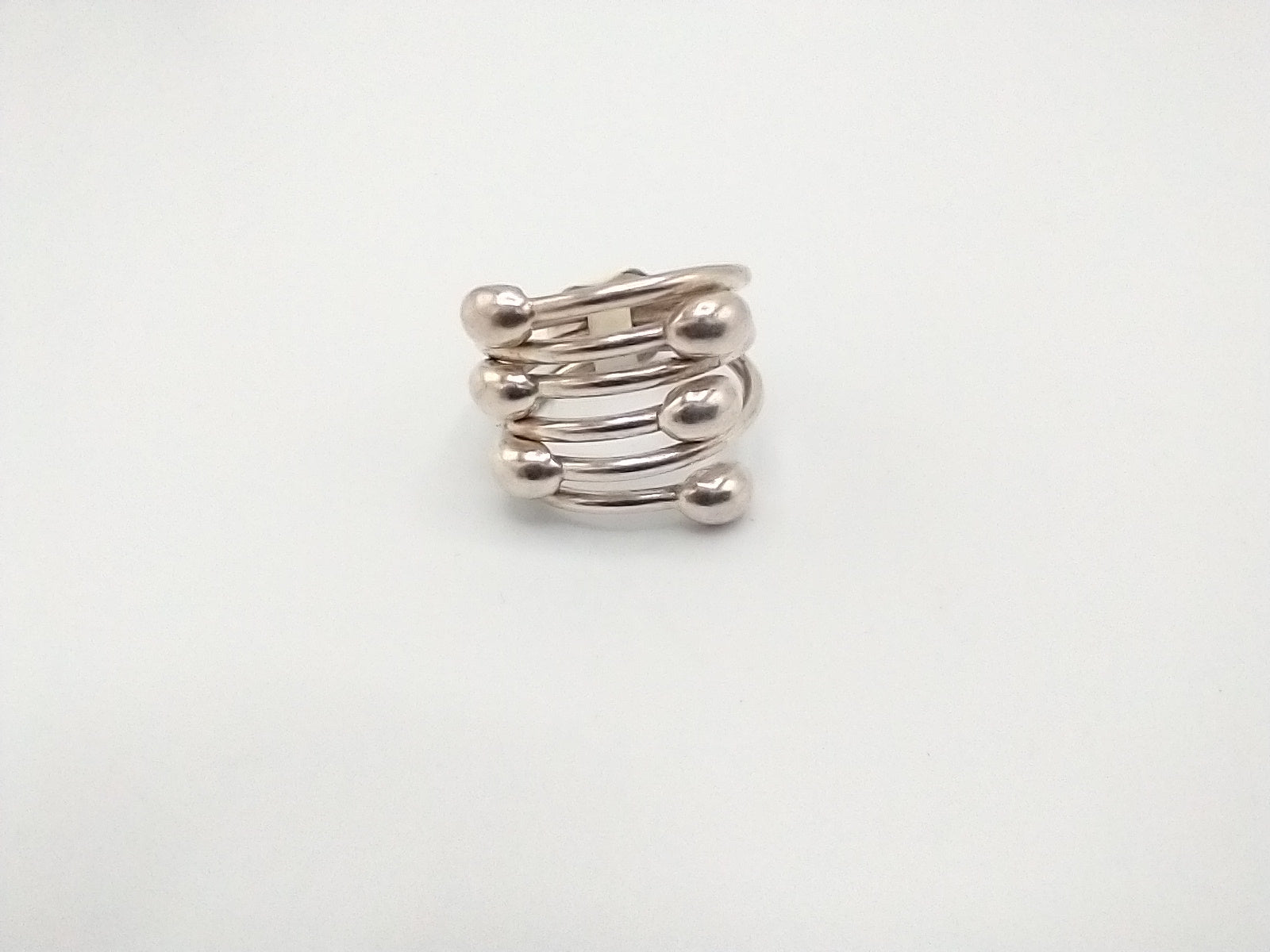 "CHRONOLOGICAL" Solid 925 sterling silver ring size 9...$75. One of a kind...SOLD OUT