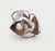 "THE ABSTRACT" Topaz 925 sterling silver ring size 7...$120.